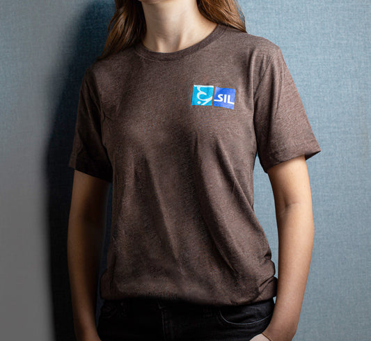 Unisex Short Sleeved T-Shirt with Logo - Brown